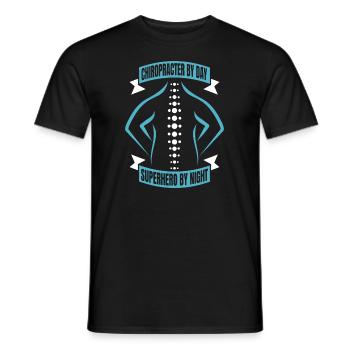 Chiropracteur - T-shirt homme - noir - Devant - AI Model Male 178 light (178cm)