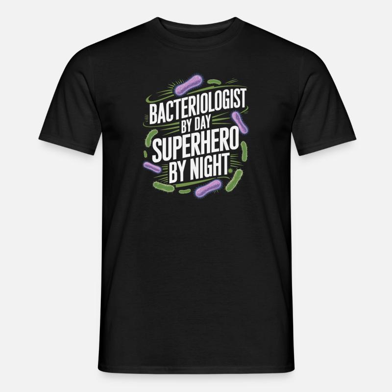 Bakteriologe - Männer T-Shirt - Schwarz
