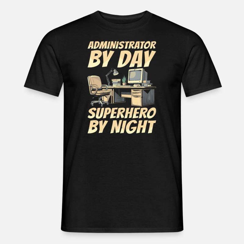Administrator - Männer T-Shirt - Schwarz