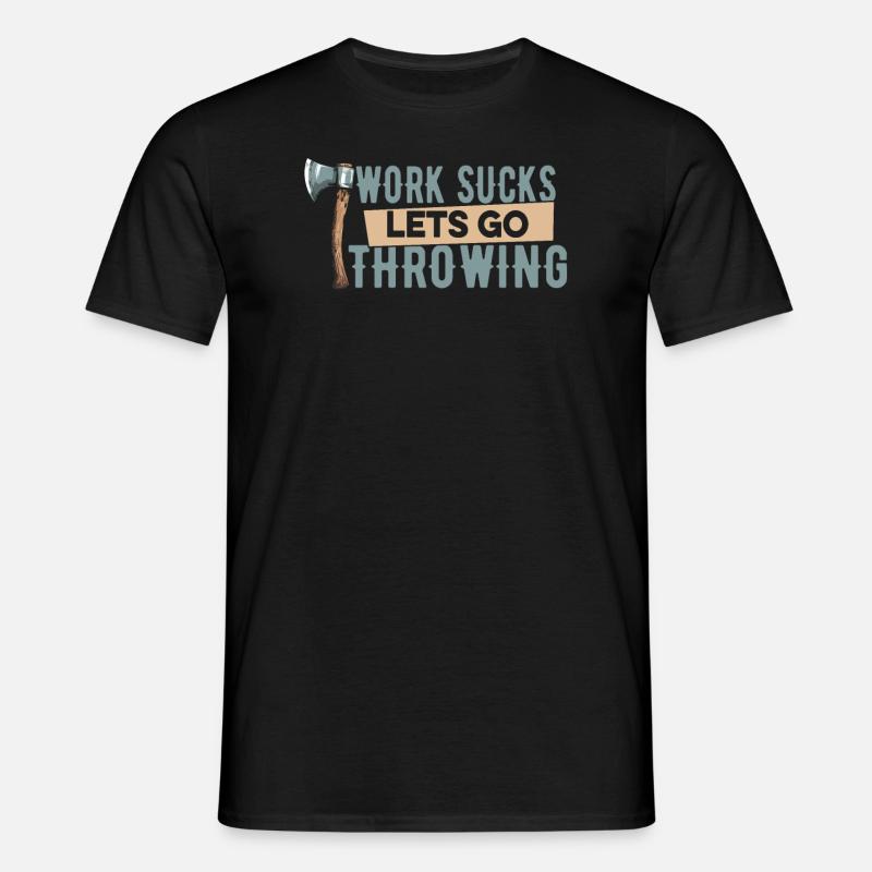 Axe Throwing Axe Thrower - Men's T-Shirt - black