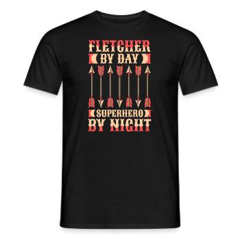 Pfeilmacher - Männer T-Shirt - Schwarz - Vorne - AI Model Male 178 light (178cm)