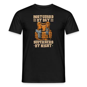 Leibwächter - Männer T-Shirt - Schwarz - Vorne - AI Model Male 178 light (178cm)