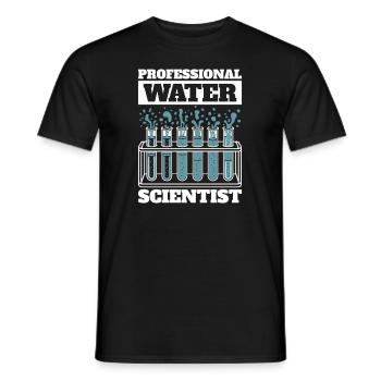 Hydrologue - T-shirt homme - noir - Devant - AI Model Male 178 light (178cm)
