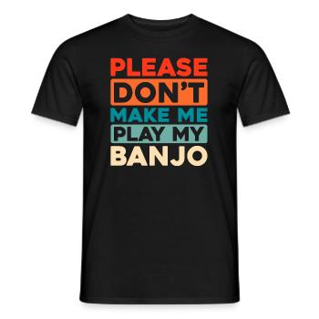 Banjo - Men's T-Shirt - black - Front - AI Model Male 178 light (178cm)
