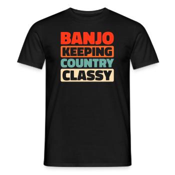 Banjo - Men's T-Shirt - black - Front - AI Model Male 178 light (178cm)