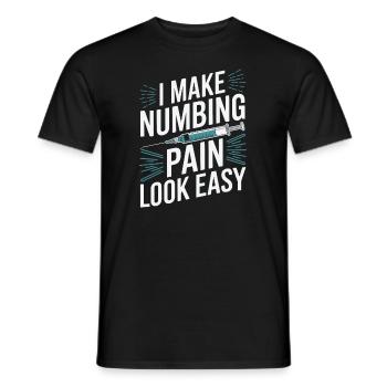 Anesthésiste - T-shirt homme - noir - Devant - AI Model Male 178 light (178cm)