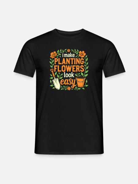 Gärtner - Männer T-Shirt - Schwarz