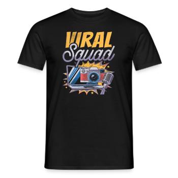 Blogger Blogging Squad - Men's T-Shirt - black - Front - AI Model Male 178 light (178cm)