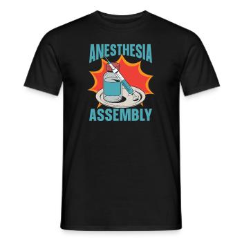 Anesthesiologist Team - Men's T-Shirt - black - Front - AI Model Male 178 light (178cm)