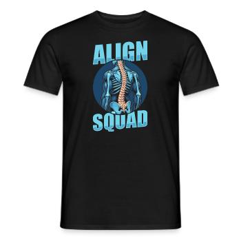 Chiropraktiker Kader - Männer T-Shirt - Schwarz - Vorne - AI Model Male 178 light (178cm)