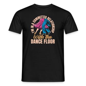 Dancing Dancers - Men's T-Shirt - black - Front - AI Model Male 178 light (178cm)