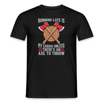 Axe Throwing Axe Thrower - Men's T-Shirt - black - Front - AI Model Male 178 light (178cm)