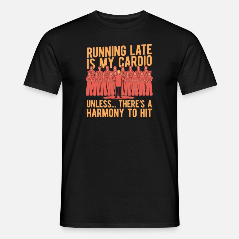 Chor Sänger - Männer T-Shirt - Schwarz