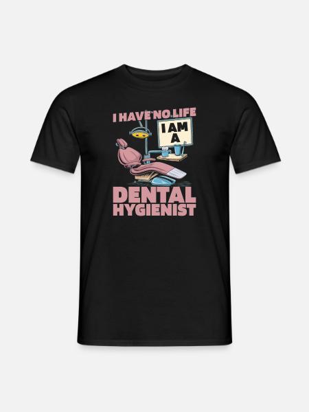 Zahnpfleger - Männer T-Shirt - Schwarz