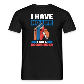 Bookbinder - Men's T-Shirt - black - Front - AI Model Male 178 light (178cm)