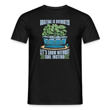 Hydroponie Aqua Culture - T-shirt homme - noir - Devant - AI Model Male 178 light (178cm)