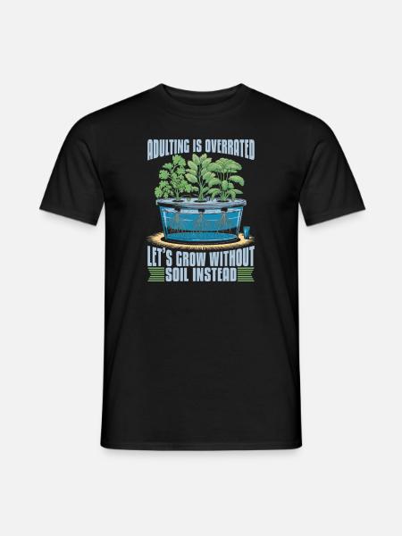 Hydroponik Aqua Kultur - Männer T-Shirt - Schwarz