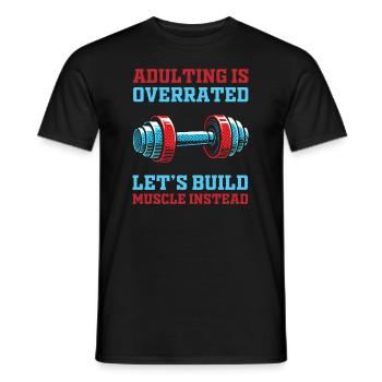 Bodybuilding bodybuilders - Men's T-Shirt - black - Front - AI Model Male 178 light (178cm)