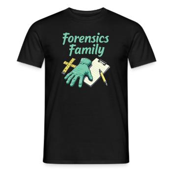 Forensischer Techniker Team - Männer T-Shirt - Schwarz - Vorne - AI Model Male 178 light (178cm)