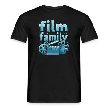 Filmproduzent Team - Männer T-Shirt - Schwarz - Vorne - AI Model Male 178 light (178cm)