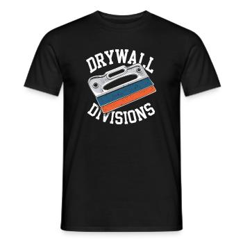 Drywall Installer Team - Men's T-Shirt - black - Front - AI Model Male 178 light (178cm)
