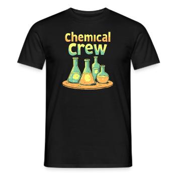 Chemical Engineer Team - Men's T-Shirt - black - Front - AI Model Male 178 light (178cm)