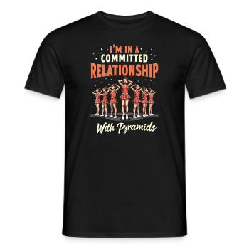 Cheerleader Cheerleading - Men's T-Shirt - black - Front - AI Model Male 178 light (178cm)