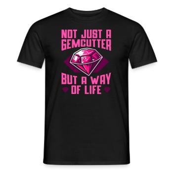 Tailleur de pierres précieuses - T-shirt homme - noir - Devant - AI Model Male 178 light (178cm)