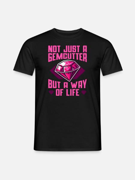 Gemstone cutter - Men's T-Shirt - black