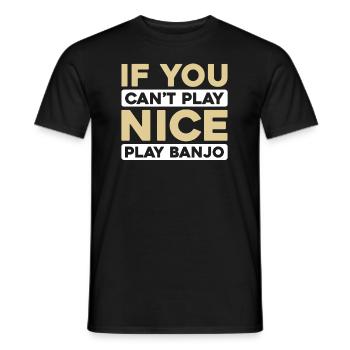 Banjo - Men's T-Shirt - black - Front - AI Model Male 178 light (178cm)