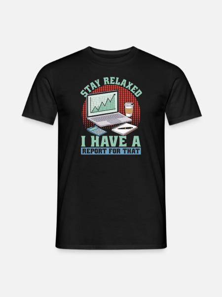Wirtschaftsprüfer - Mænd T-shirt - sort