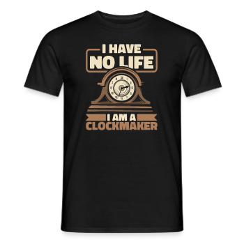 Watchmaker - Men's T-Shirt - black - Front - AI Model Male 178 light (178cm)