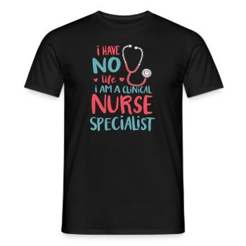Specialist nurse - Men's T-Shirt - black - Front - AI Model Male 178 light (178cm)