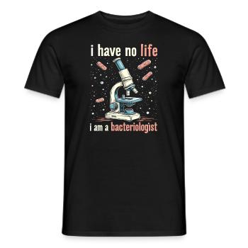 Bactériologiste - T-shirt homme - noir - Devant - AI Model Male 178 light (178cm)