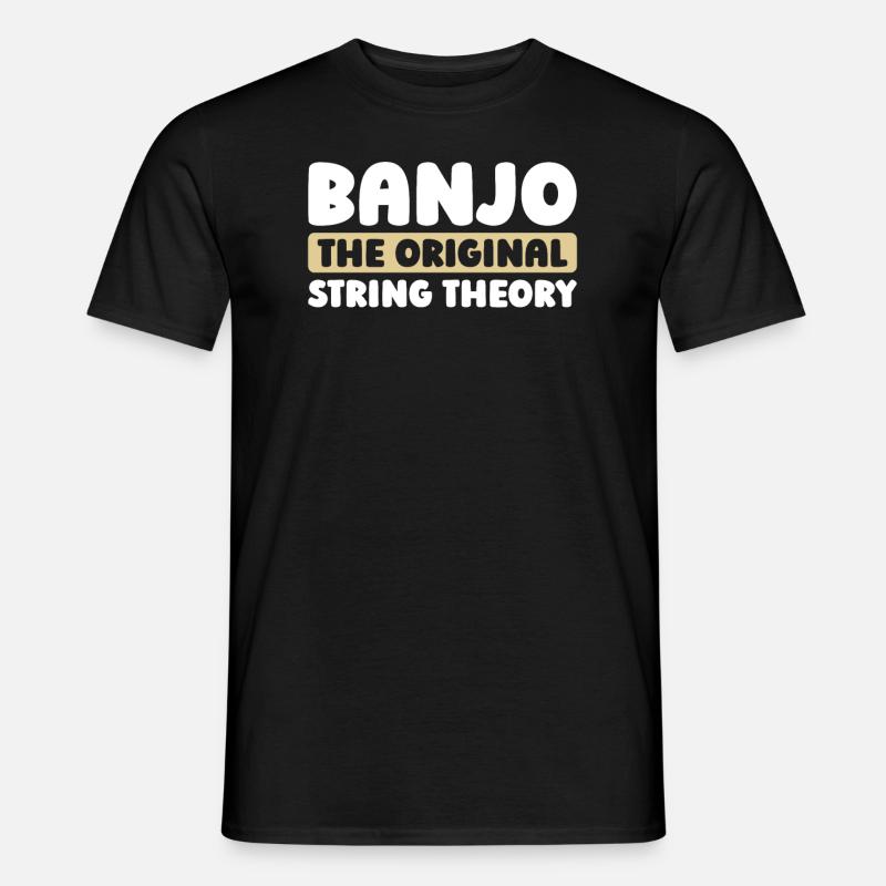 Banjo - Männer T-Shirt - Schwarz