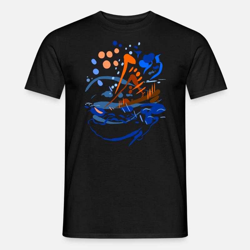 Abstrakt - Männer T-Shirt - Schwarz