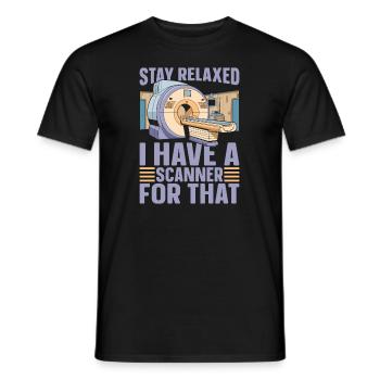 MRT Technologist - Men's T-Shirt - black - Front - AI Model Male 178 light (178cm)