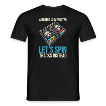 Dj Disc Jockey - Männer T-Shirt - Schwarz - Vorne - AI Model Male 178 light (178cm)