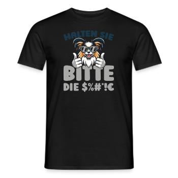 Papillon Tais-toi - T-shirt homme - noir - Devant - AI Model Male 178 light (178cm)