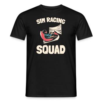 Sim Racing - Men's T-Shirt - black - Front - AI Model Male 178 light (178cm)