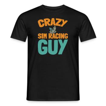 Sim Racing - Men's T-Shirt - black - Front - AI Model Male 178 light (178cm)