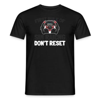 Sim Racing - Men's T-Shirt - black - Front - AI Model Male 178 light (178cm)