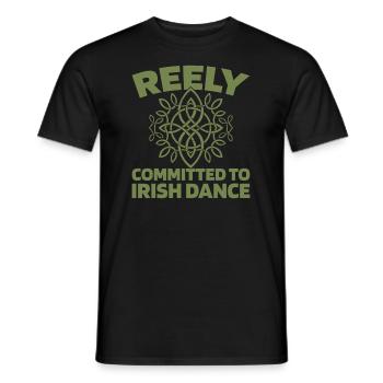 Irish Dance Irischer Tanz - Männer T-Shirt - Schwarz - Vorne - AI Model Male 178 light (178cm)