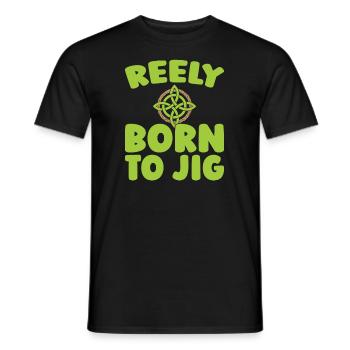 Irish Dance Irischer Tanz - Men's T-Shirt - black - Front - AI Model Male 178 light (178cm)