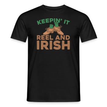 Irish Dance Irischer Tanz - Männer T-Shirt - Schwarz - Vorne - AI Model Male 178 light (178cm)