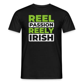 Irish Dance Irischer Tanz - Men's T-Shirt - black - Front - AI Model Male 178 light (178cm)