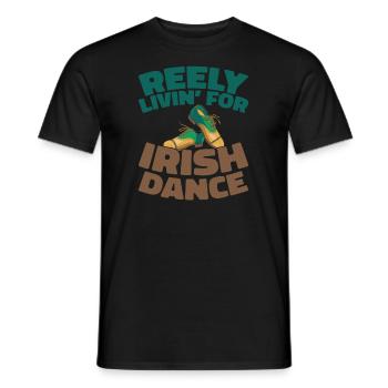 Irish Dance Irischer Tanz - Men's T-Shirt - black - Front - AI Model Male 178 light (178cm)