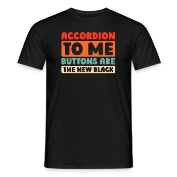 Accordéon - T-shirt homme - noir - Devant - AI Model Male 178 light (178cm)