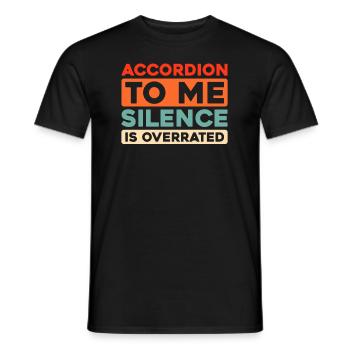 Accordéon - T-shirt homme - noir - Devant - AI Model Male 178 light (178cm)