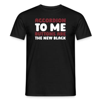 Accordéon - T-shirt homme - noir - Devant - AI Model Male 178 light (178cm)